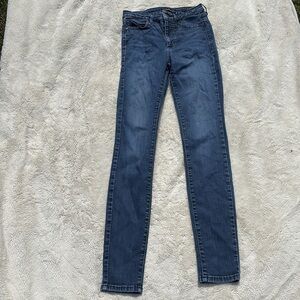 GUESS High Rise Skinny Jeans | Size 26 | Classic Blue Denim |